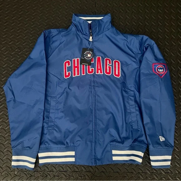 Chicago Cubs New Era Full Zip Jacket Size Medium - Picture 1 of 5